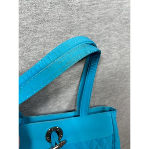 Vera Bradley Quilted Blue Tote Bag & Wallet Set Purse - Picture 9 of 16